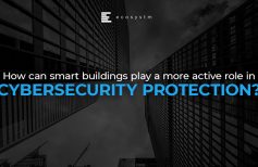 How can smart buildings play a more active role in cybersecurity protection?